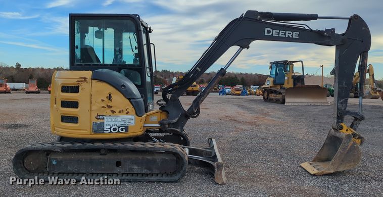 image for item DN3775 2016 John Deere 50G mini excavator