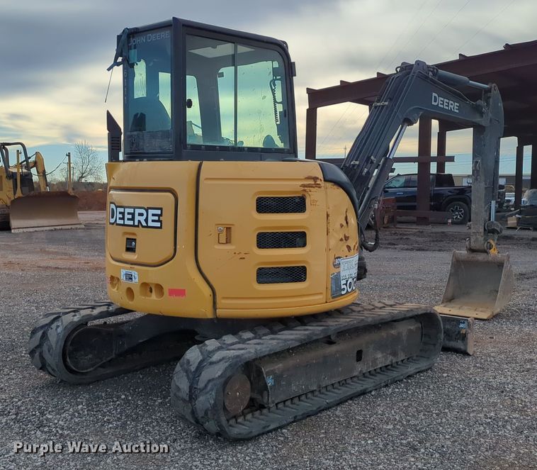 image for item DN3775 2016 John Deere 50G mini excavator