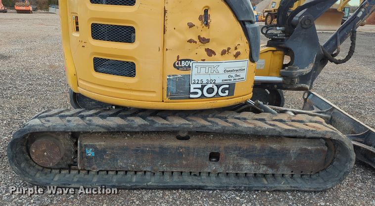 image for item DN3775 2016 John Deere 50G mini excavator