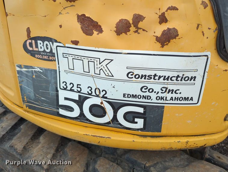 image for item DN3775 2016 John Deere 50G mini excavator