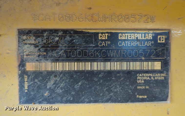image for item DN3777 2014 Caterpillar D6K2 XL  dozer