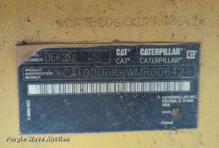 image for item DN3778 2014 Caterpillar D6K2 XL  dozer