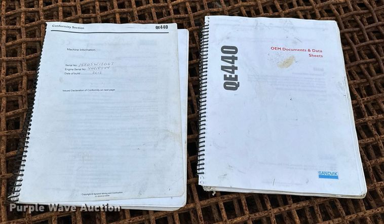 image for item DO2204 2012 Sandvik QE440  screening plant