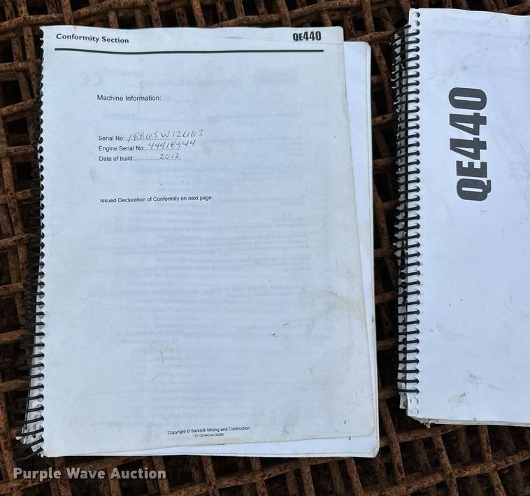 image for item DO2204 2012 Sandvik QE440  screening plant