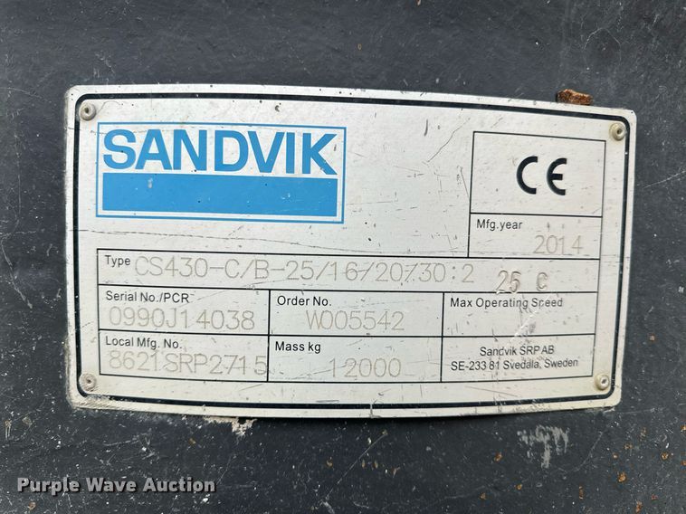 image for item DO2205 2014 Sandvik QS331  crushing plant