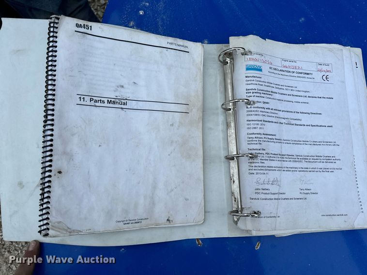 image for item DO2208 2013 Sandvik QA451  screening plant