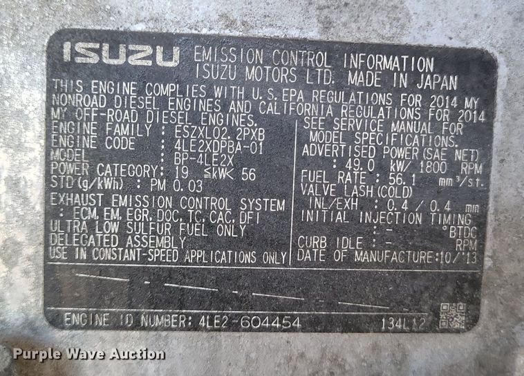 image for item DO4712 2015 Generac Mobile MMG45IF4  generator