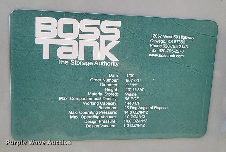 image for item DO4775 Boss Tank  concrete silo