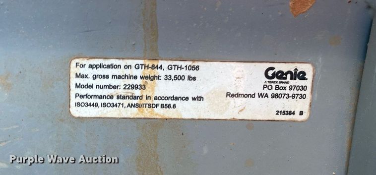 image for item DP0245 2014 Genie GTH844  telehandler