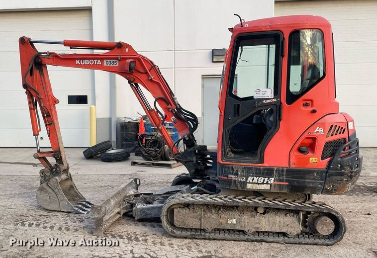 image for item DP0248 2016 Kubota KX91-3S2  mini excavator