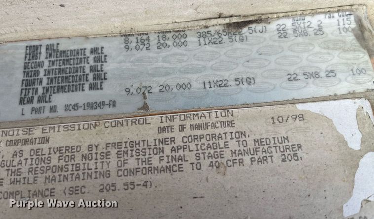 image for item DP2148 1999 Sterling L8511  ready mix truck