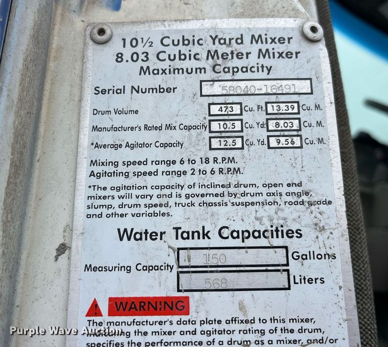 image for item DP2149 2001 Sterling L9500  ready mix truck