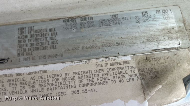 image for item DP2149 2001 Sterling L9500  ready mix truck