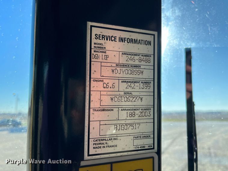 image for item DP2151 2008 Caterpillar D6N LGP  dozer