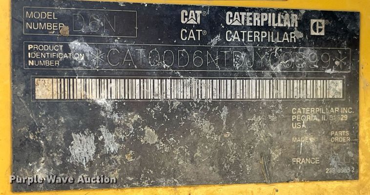 image for item DP2151 2008 Caterpillar D6N LGP  dozer