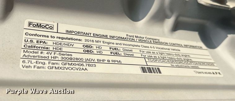 image for item DP2158 2016 Ford F550 Super Duty  bucket truck