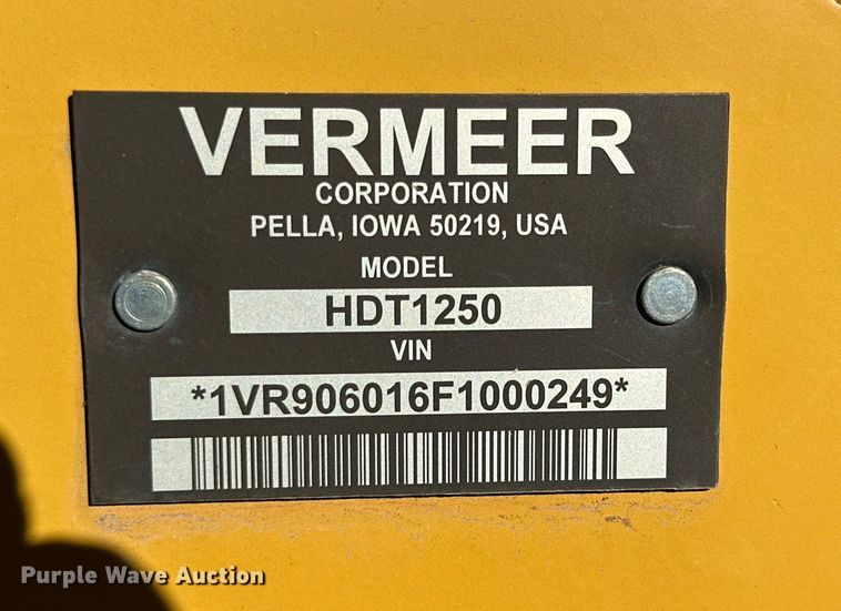 image for item DQ1556 2013 Vermeer RTX1250  trencher