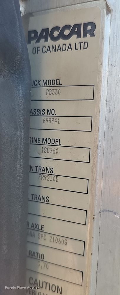 image for item DQ8522 2007 Peterbilt PB330  utility / service truck