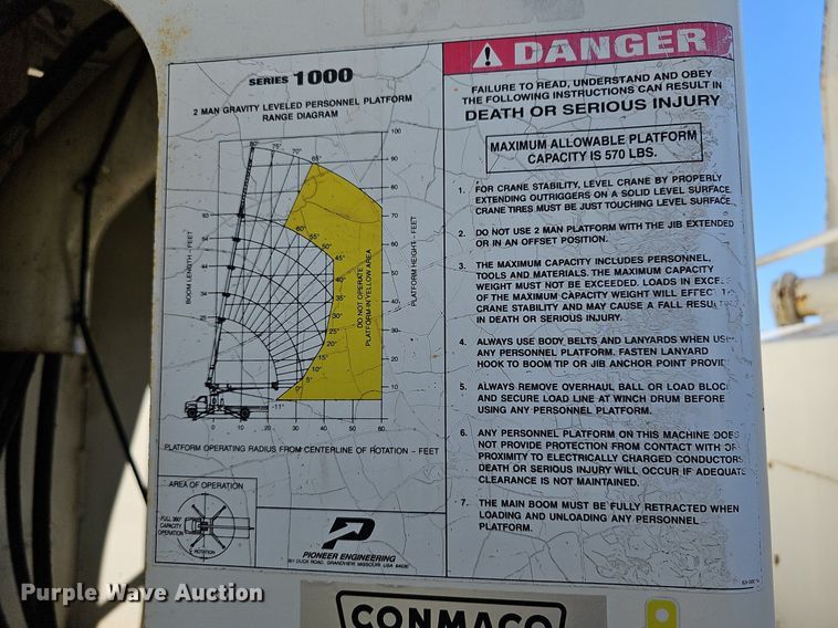 image for item DR5789 1998 Freightliner FL70  crane truck