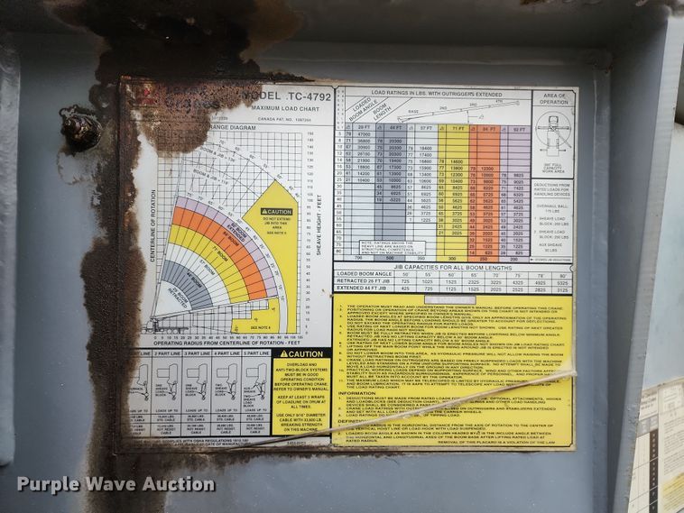 image for item DR7786 2000 Sterling L8500  crane truck