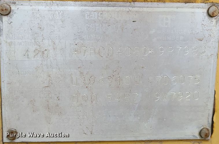 image for item DR7790 1990 Caterpillar 426 Series II  backhoe