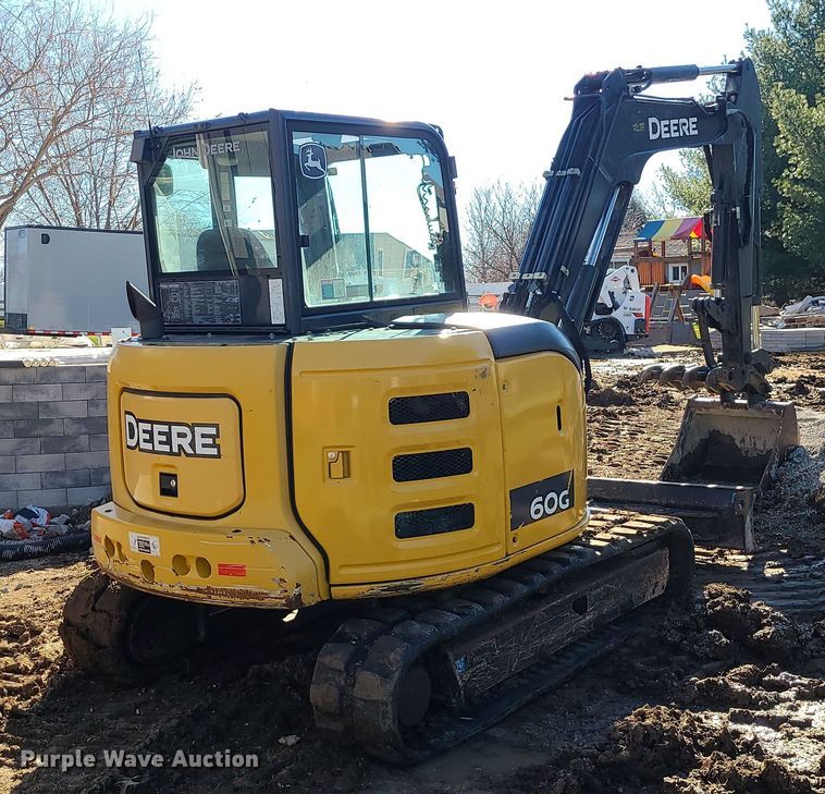 image for item DR7838 2016 John Deere 60G  mini excavator