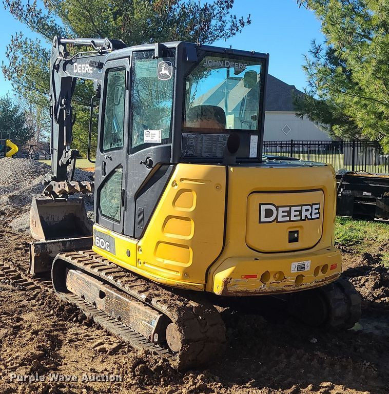 image for item DR7838 2016 John Deere 60G  mini excavator