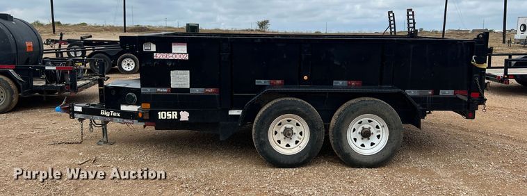 image for item DS2383 2015 Big Tex 10SR-12XLBK7SIR  dump trailer
