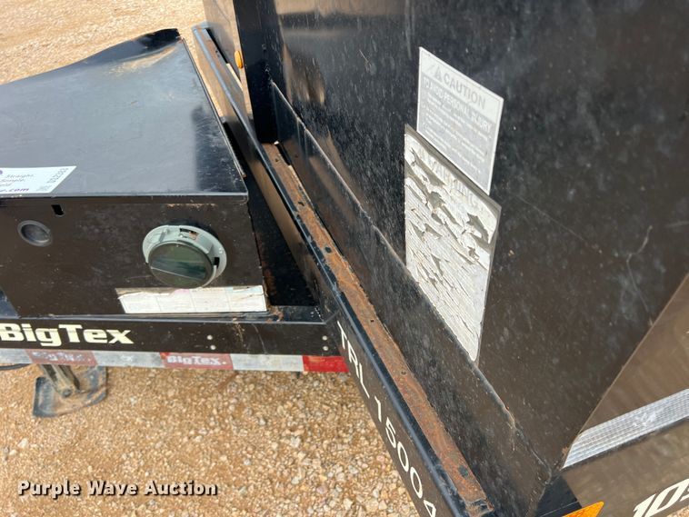 image for item DS2383 2015 Big Tex 10SR-12XLBK7SIR  dump trailer