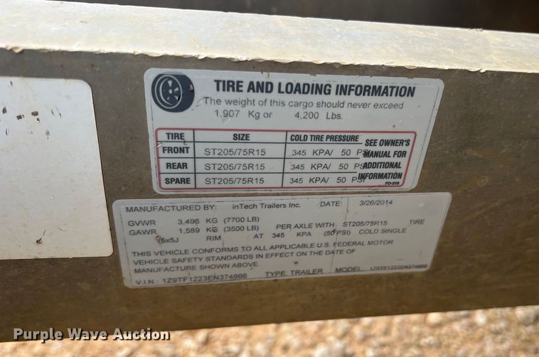 image for item DS2400 2014 InTech  fiber optic splicing trailer