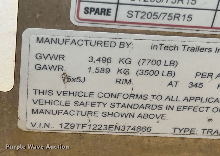 image for item DS2400 2014 InTech  fiber optic splicing trailer