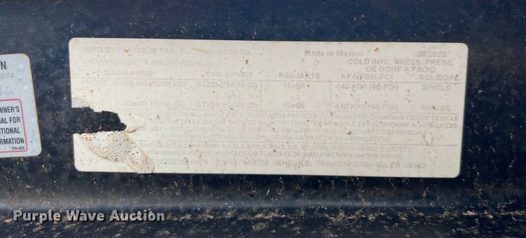 image for item DS2412 2014 PJ C5182  utility trailer