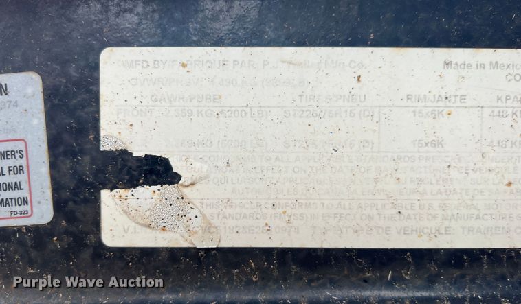 image for item DS2412 2014 PJ C5182  utility trailer