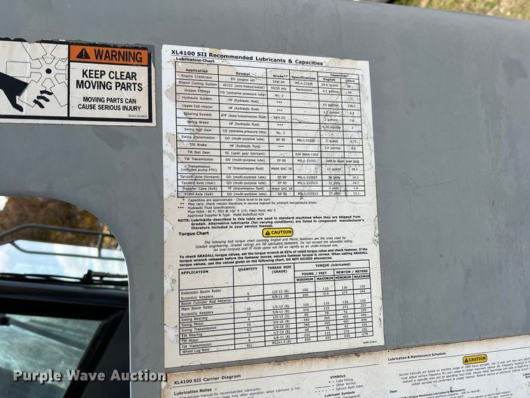 image for item DS2477 Gradall XL4100 II  wheeled excavator