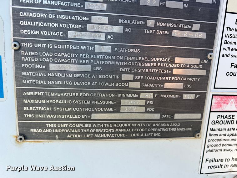 image for item DS2480 2006 Ford F550  bucket truck