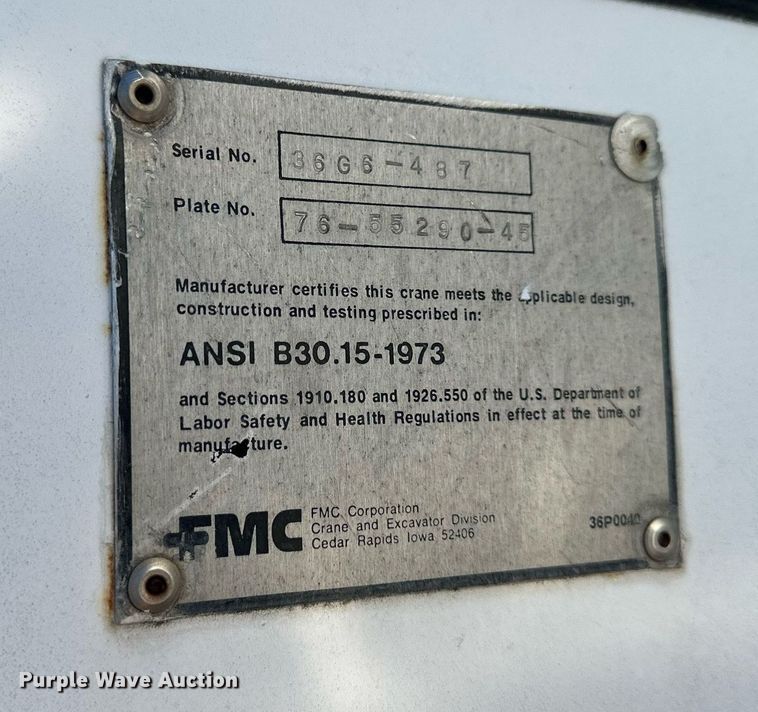 image for item DW2838 1976 Link Belt HTC-50  crane