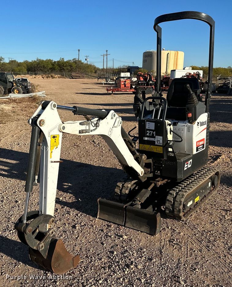 image for item EI0512 2018 Bobcat E10  mini excavator