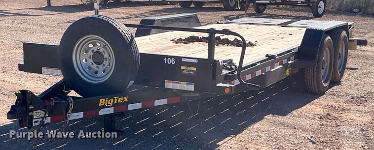 image for item EI0513 2020 Big Tex 14ET-20BK-MR  equipment trailer