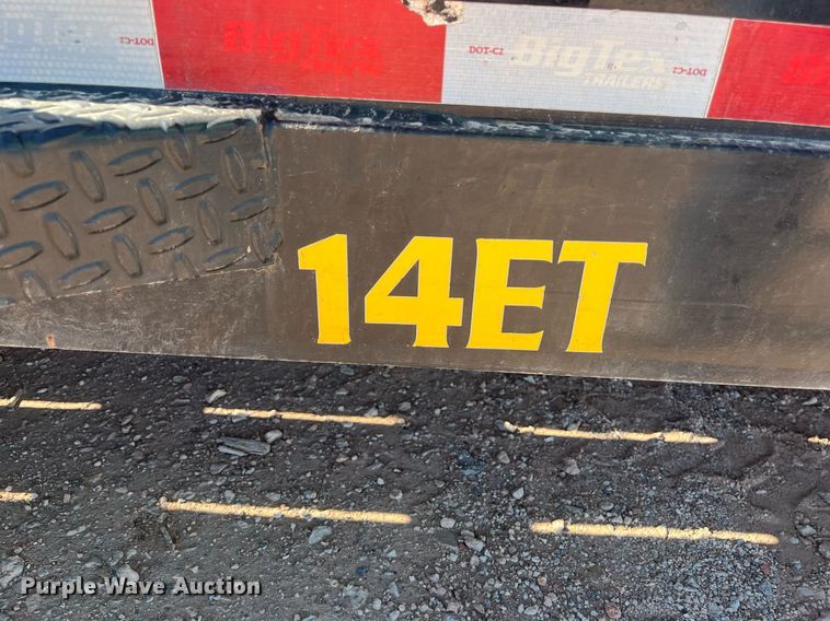 image for item EI0513 2020 Big Tex 14ET-20BK-MR  equipment trailer