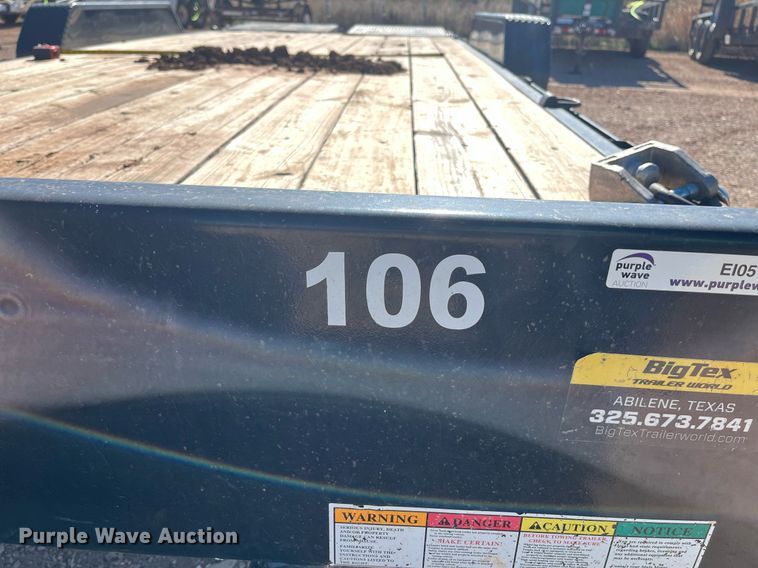 image for item EI0513 2020 Big Tex 14ET-20BK-MR  equipment trailer