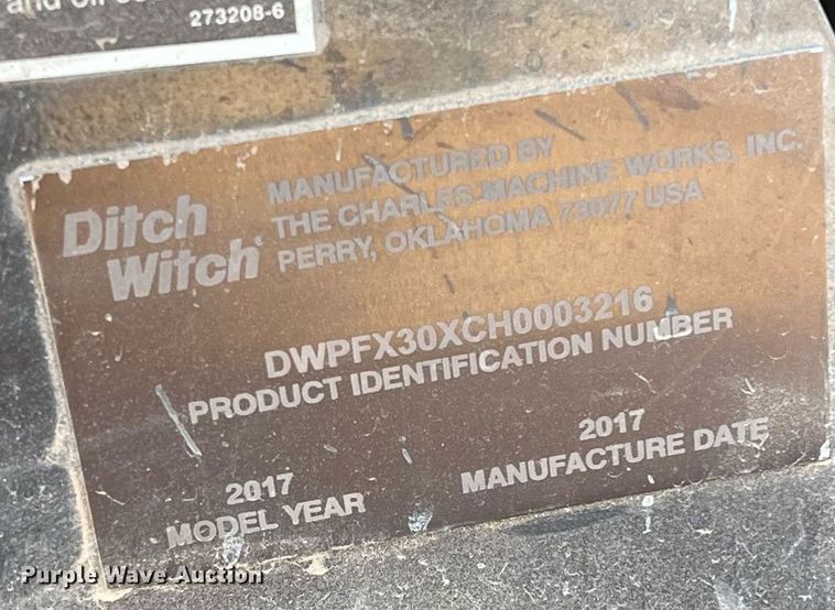 image for item EI0522 2017 Ditch Witch FX30  vacuum excavator