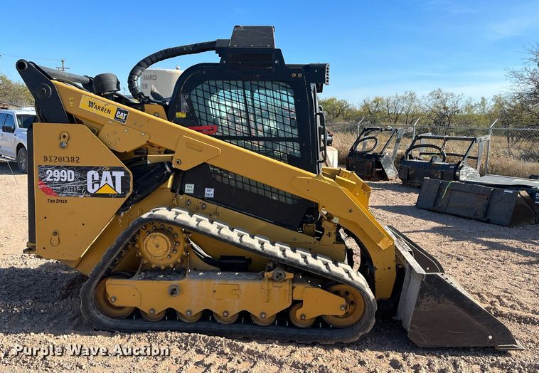 image for item EI0525 2017 Caterpillar 299D2XHP  tracked skid steer loader