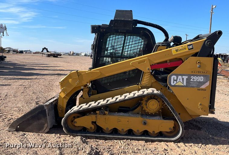 image for item EI0525 2017 Caterpillar 299D2XHP  tracked skid steer loader
