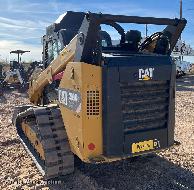 image for item EI0525 2017 Caterpillar 299D2XHP  tracked skid steer loader