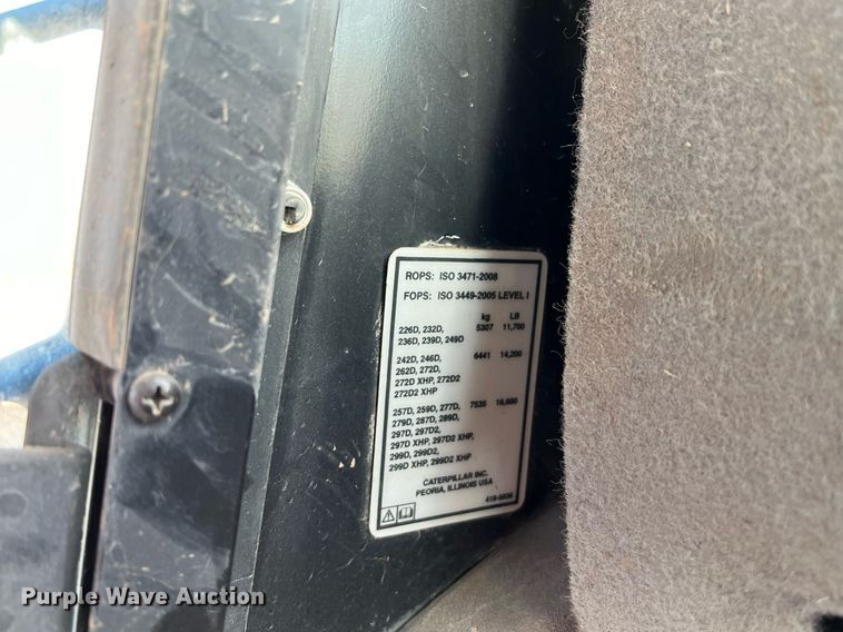 image for item EI0525 2017 Caterpillar 299D2XHP  tracked skid steer loader