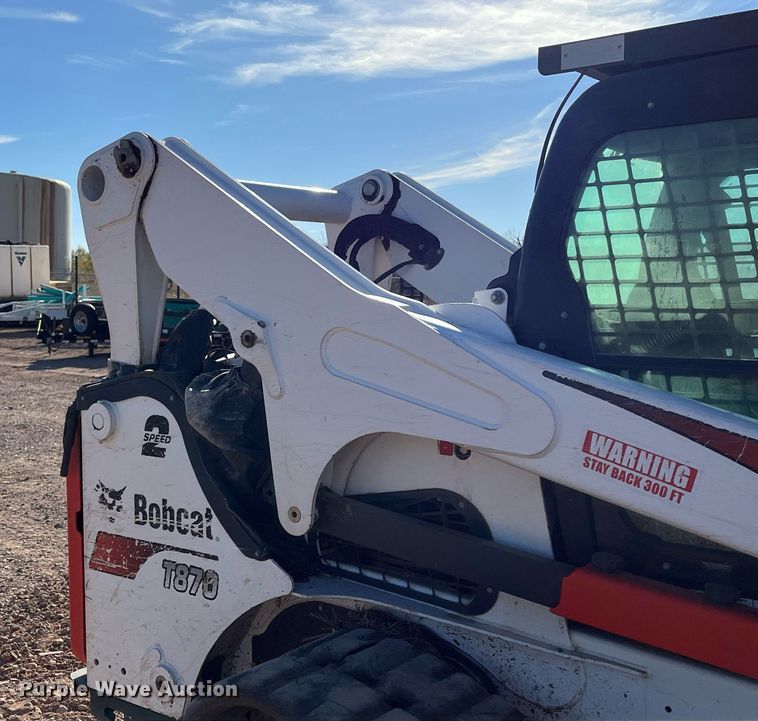 image for item EI0530 2018 Bobcat T870  tracked skid steer loader