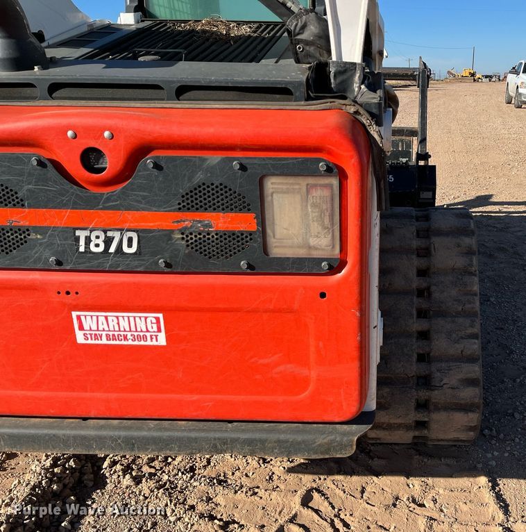 image for item EI0530 2018 Bobcat T870  tracked skid steer loader