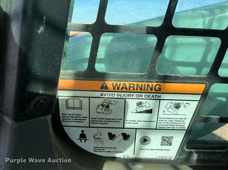 image for item EI0530 2018 Bobcat T870  tracked skid steer loader