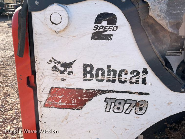 image for item EI0530 2018 Bobcat T870  tracked skid steer loader