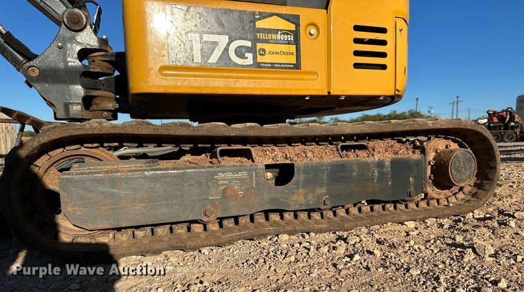 image for item EI0533 2019 John Deere 17G  mini excavator